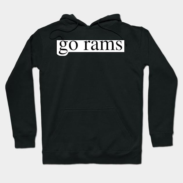 go rams Hoodie by delborg